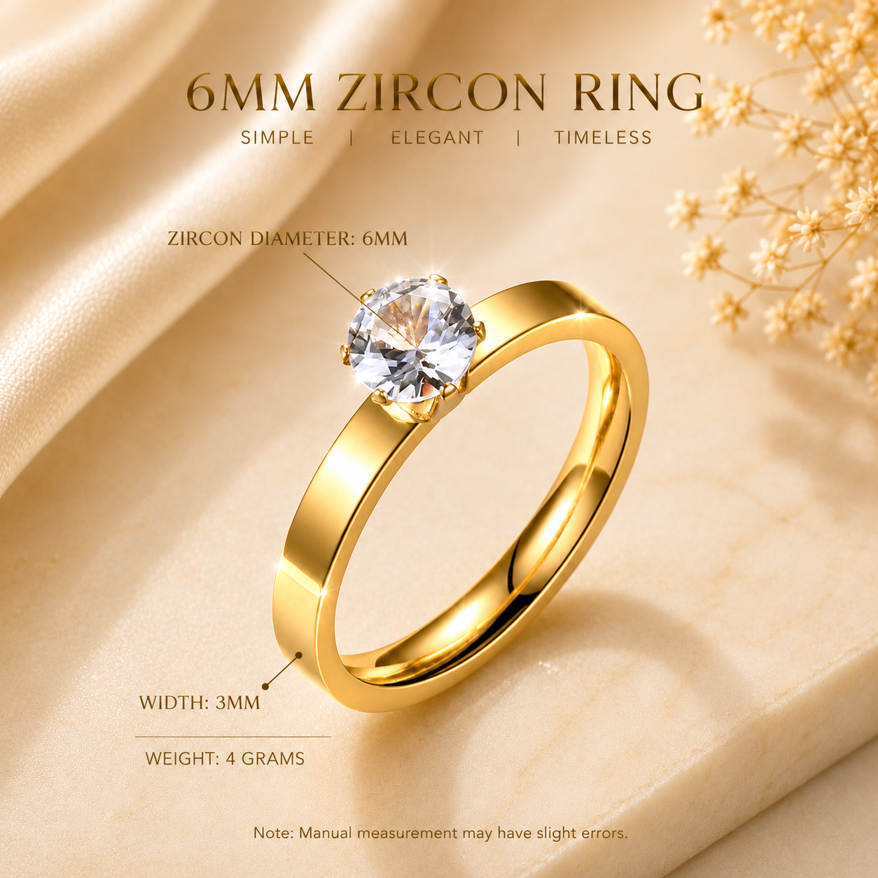 Manshélle Celeste Solitaire Ring