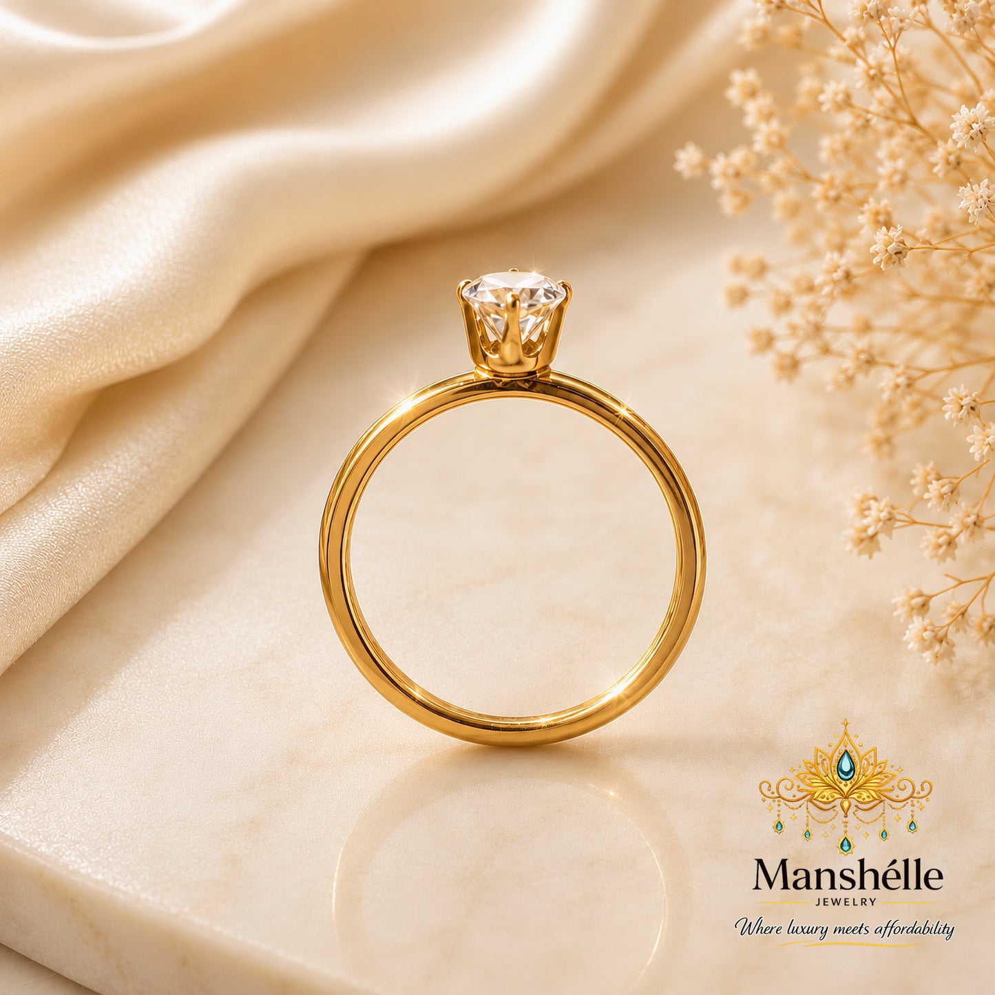 Manshélle Celeste Solitaire Ring