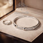 Manshélle - Platinum Edge Bangle & Ring Set