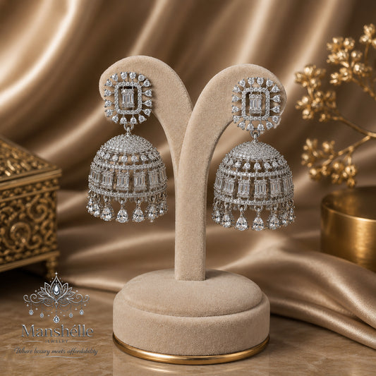 Heritage Royale Crystal Jhumka Earrings