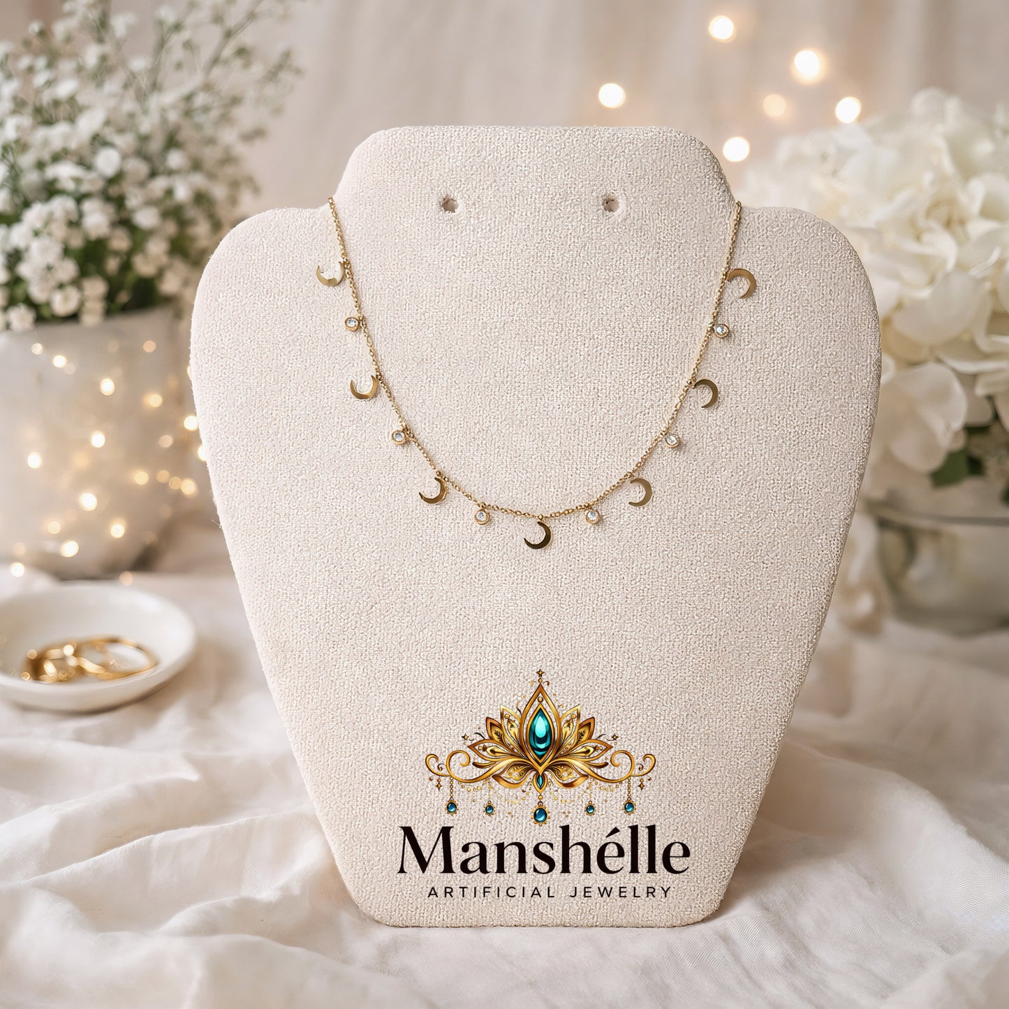 Manshélle - Celeste Luna Charm Necklace