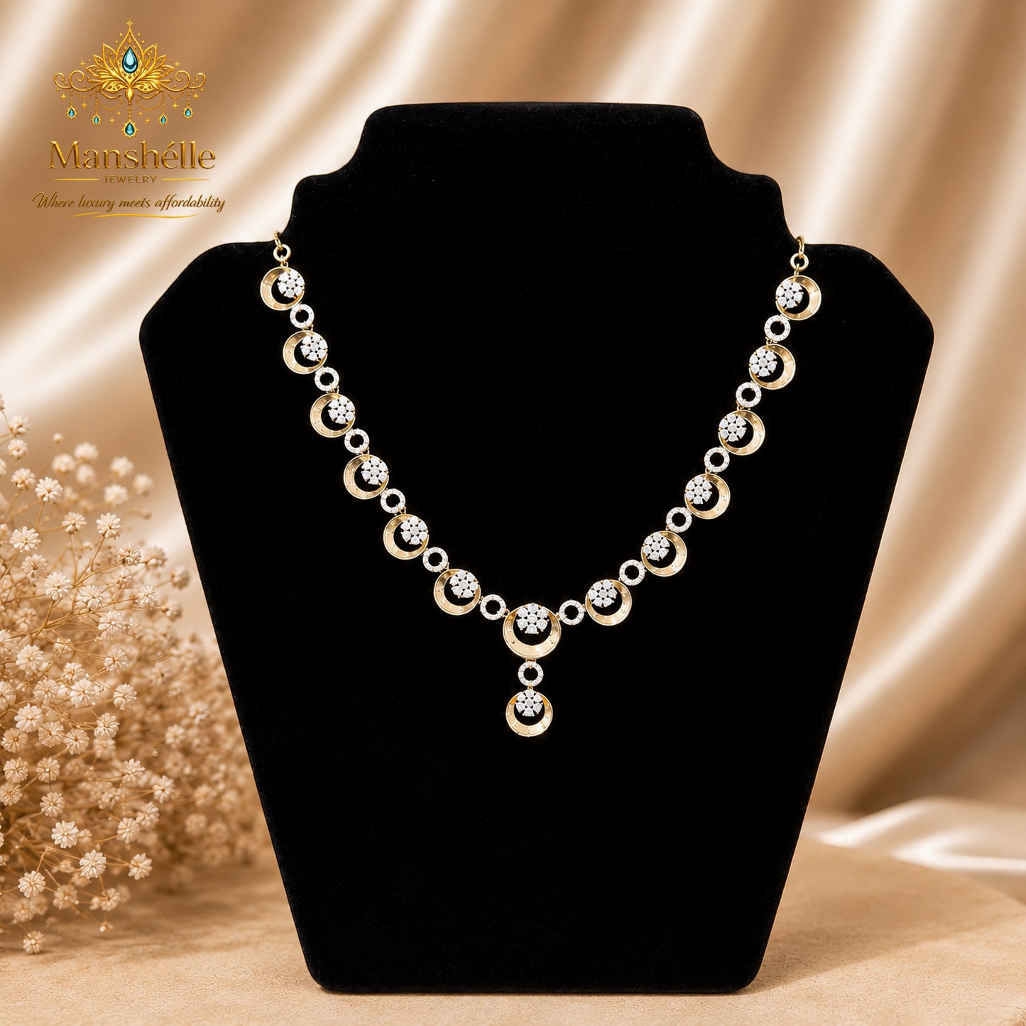 Manshélle Celestia American Diamond Set