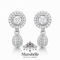 Manshélle - Aurora Halo Drop Crystal Earrings