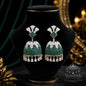 Emerald Royale Crystal Jhumka Earrings