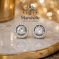 Manshélle - Eternal Halo Crystal Stud Earrings