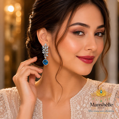 Azure Royale Statement Earrings