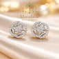 Manshélle - Celestial Bloom Crystal Stud Earrings