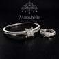 Manshélle - Celeste Crystal Harmony Bangle & Ring Set