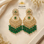 Manshélle Emerald Noor Chandelier Earrings