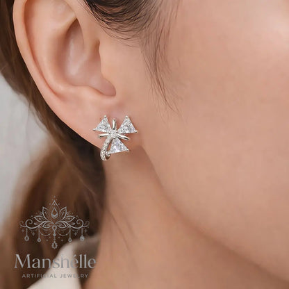Manshélle - Celestial Prism Crystal Stud Earrings
