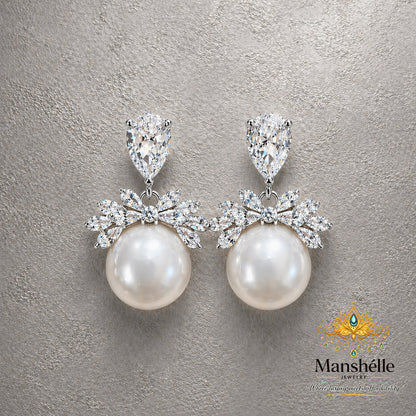 Manshélle Celestia Pearl Drop Earrings