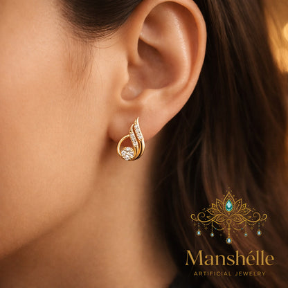 Manshélle - Celestial Glow Crystal Earrings