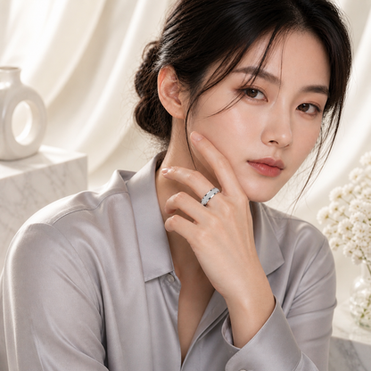 Manshélle Celestia Silver Band Ring