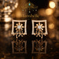Manshélle - Regalia Crystal Frame Floral Earrings