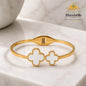 Manshélle Ivory Clover Luxe Bangle Bracelet