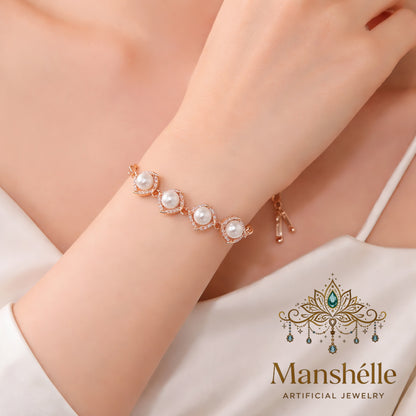 Manshélle - Pearl Radiance Adjustable Bracelet