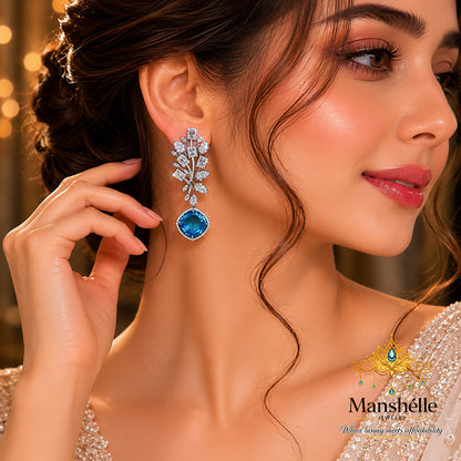 Azure Royale Statement Earrings