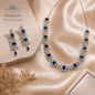 Manshélle Royale Sapphire American Diamond Jewelry Set