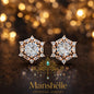 Manshélle - Celestia Hexa Spark Crystal Stud Earrings