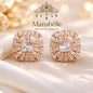 Manshélle - Radiant Royale Crystal Stud Earrings