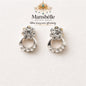 Manshélle - Silver Bloom Halo Earrings