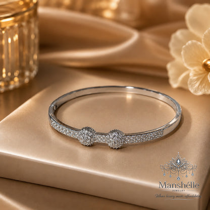 Manshélle Celestia Sparkle Bangle & Ring Set