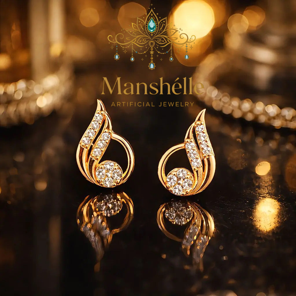 Manshélle - Celestial Glow Crystal Earrings