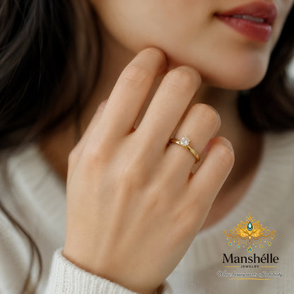Manshélle Celeste Solitaire Ring