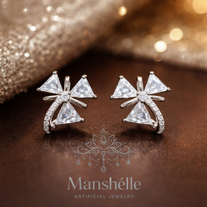 Manshélle - Celestial Prism Crystal Stud Earrings