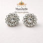 Manshélle - Celestial Bloom Crystal Stud Earrings