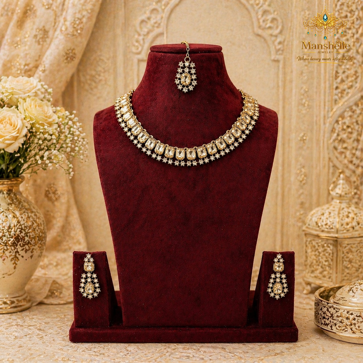 Manshélle Royal Champagne Radiance Jewelry Set