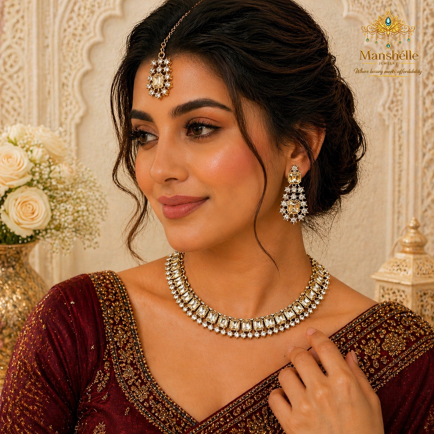 Manshélle Royal Champagne Radiance Jewelry Set